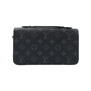 Louis Vuitton Monogram Eclipse Black Zippy Zip Around Long Wallet